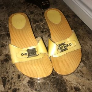 Chanel platform sandals